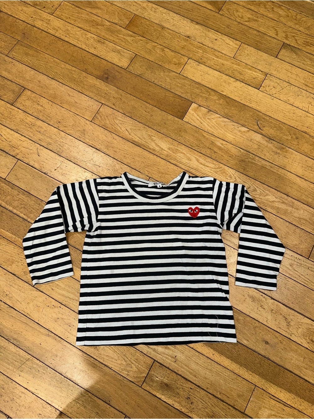 Kid’s Unisex Comme Des Garçons striped top shirt long sleeve